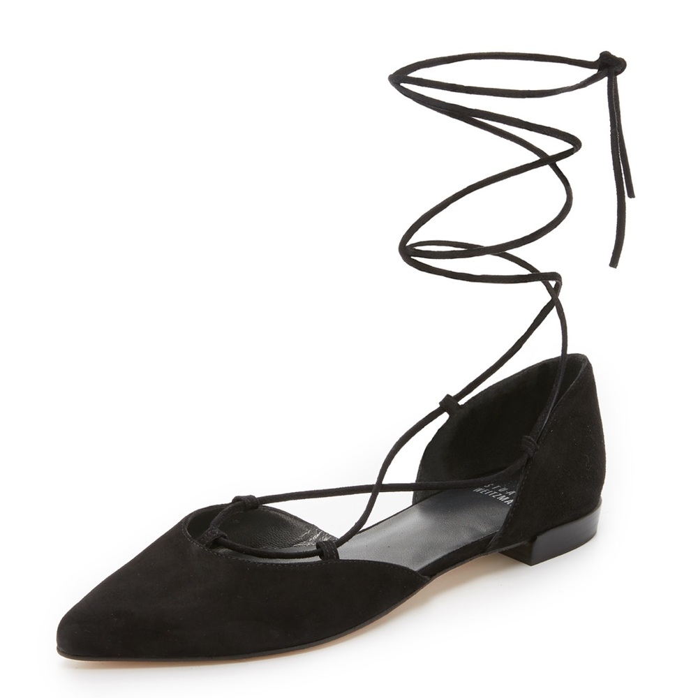 Final Sale‼️Stuart Weitzman Gilligan Lace up Ghillie Flats